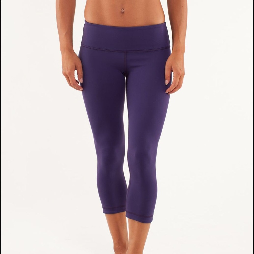 lululemon wunder under crop reversible size 6